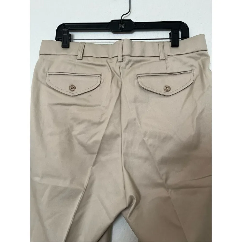 SPORTIF MENS TRINIDAD PLAIN FRONT STRETCH PANTS NEW NWT 36x28